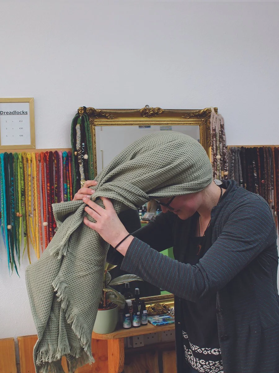 Super Absorbent Waffle Cotton Towel - Image 6