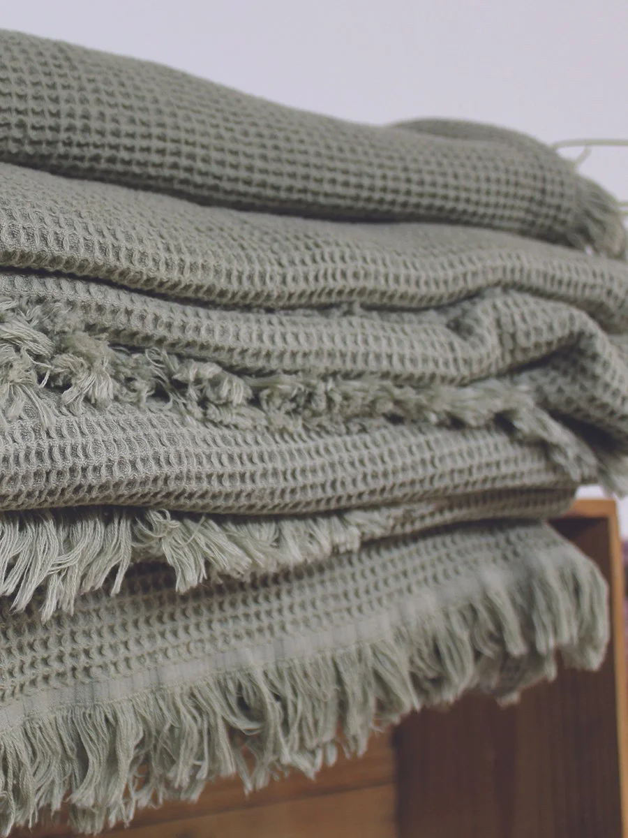 Super Absorbent Waffle Cotton Towel - Image 3