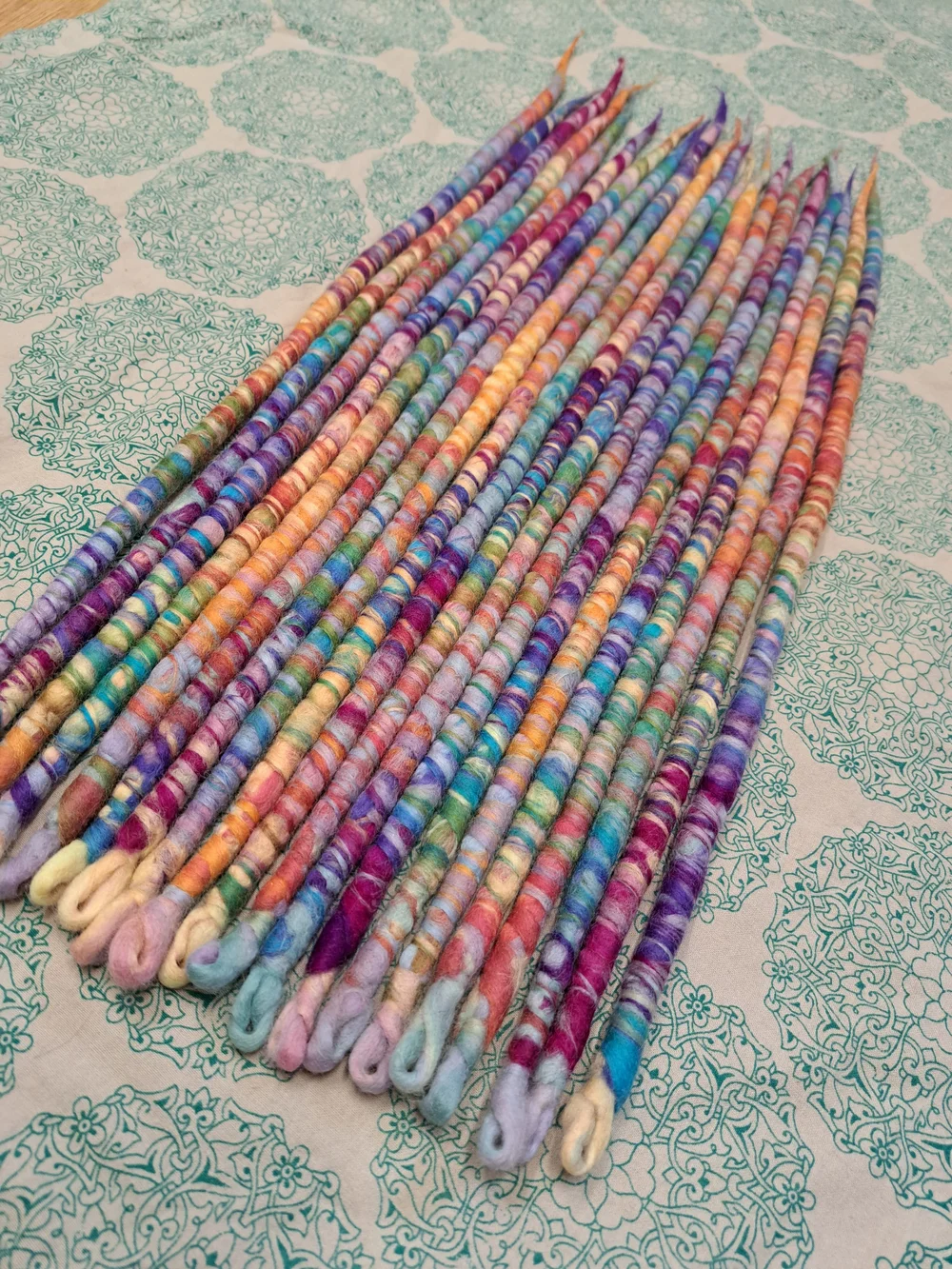Wool Dreadlocks Made to order, Rainbow Unicorn