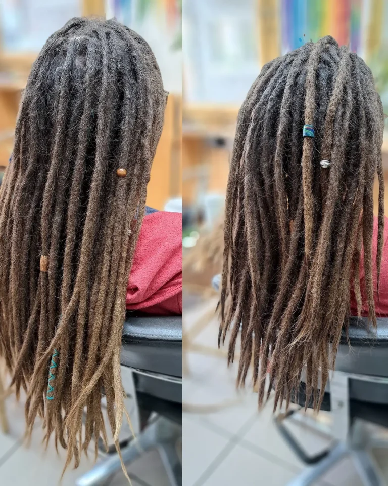 dreadlock shortening job 3 together